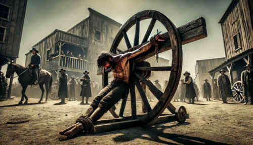 Beispielbild der Wagenradszene aus Keoma